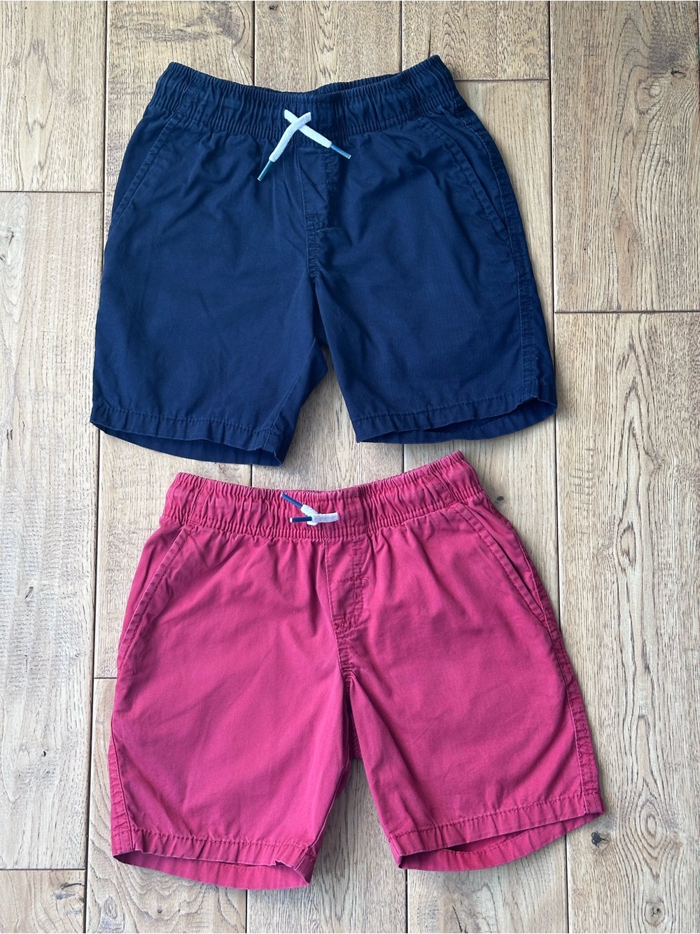 Cat & Jack Bundle of 2 Flexible Drawstring Chino Shorts size XS 4-5